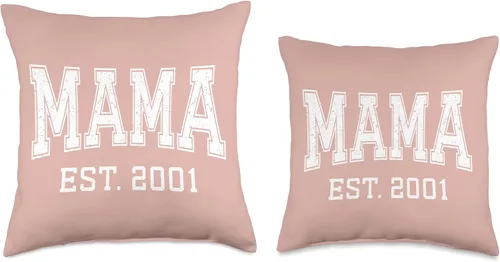 Miniatura 3 de Mama Est 2001 Custom Mom Personalized Mothers Day Customized Throw Pillow