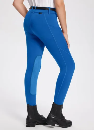 Miniatura 14 de baleaf Pantalones de equitación para niñas, pantalones ecuestres para niños, con parche en la rodilla, bolsillo con cremallera
