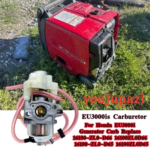Miniatura 4 de EU3000is Carburador para Honda EU3000i Generador Carburador Reemplaza 16100-ZL0-D66 16100ZL0D66 16100-ZL0-D65 16100ZL0D65 con filtro de aire Bujía
