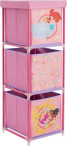 Miniatura 15 de Nickelodeon Paw Patrol - Organizador de almacenamiento de tela de 3 niveles con 3 cubos y tapa, contenedores de almacenamiento de juguetes
