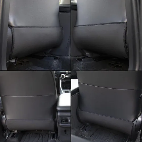 Miniatura 7 de XITER 2 protectores de cuero para asiento de automóvil con logotipo de "Frontier", alfombrillas impermeables para asiento trasero para Nissan