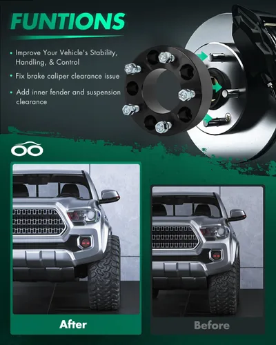 Miniatura 6 de SCITOO 2 espaciadores de rueda de 16.4 x 442.9 ft de 2 pulgadas, adaptadores espaciadores de rueda de 14 x 2 pernos para Ford Expedition, para Ford