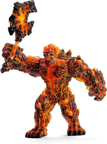 Schleich Eldrador Creatures - Figurina de monstruo de lava con hacha de batalla para jugar - Figura de acción de golem de fuego gigante posable -
