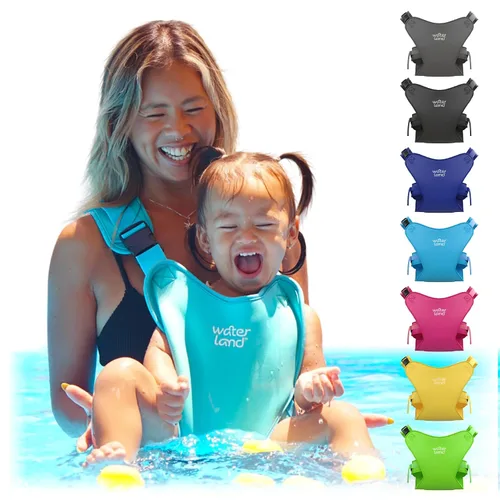 Miniatura 13 de WaterLand Portabebés – Portabebés innovador que puedes utilizar tanto en agua como en tierra – Portabebés de pecho impermeable con correas Verde