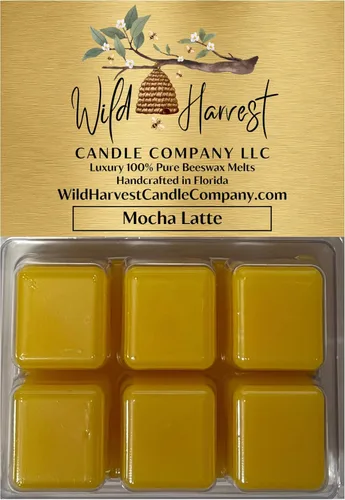 Miniatura 31 de Primera Respiración del Otoño Perfumado, 1 Paquete de Cera de Abejas Pura Derretida para Calentadores, Wild Harvest Candle Company, Tartas Cúbicas