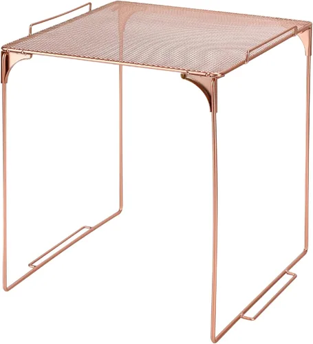 Miniatura 17 de Estante organizador de casillero apilable extra para casillero escolar, organizador de armario de almacenamiento, accesorios adecuados para la Negro