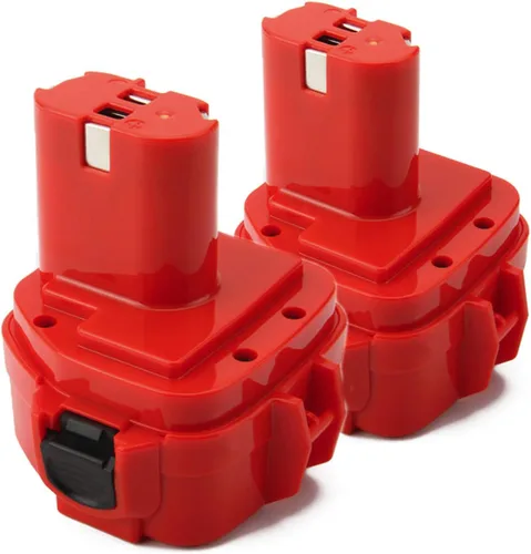 CREABEST Paquete de 2 baterías mejoradas de 3500 mAh Ni-MH para Makita 12V 192598-2 1220 1200 1201 1222 1233 1234 1235 PA12 1235A 1235B 1235F
