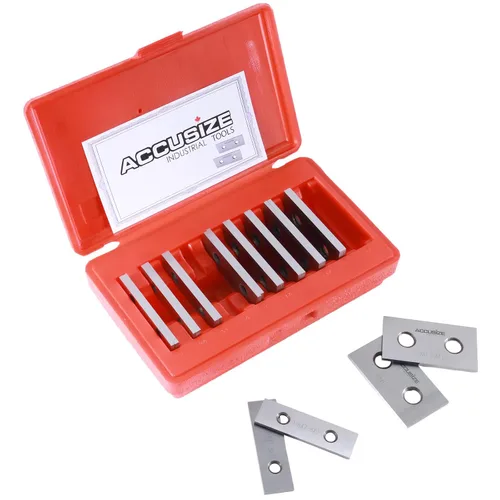 Miniatura 2 de Accusize Industrial Tools 1/8 '' de grosor 10 pares de juegos paralelos de precisión, 3 '' de longitud, EG10-1403