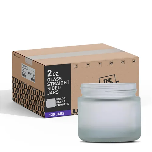 Miniatura 29 de The Bottle Depot - Tarro de vidrio de 4 oz (3.4 fl oz) - Ámbar transparente - 90 frascos - Cierres no incluidos - Acabado de cuello 58-400 - Tarros