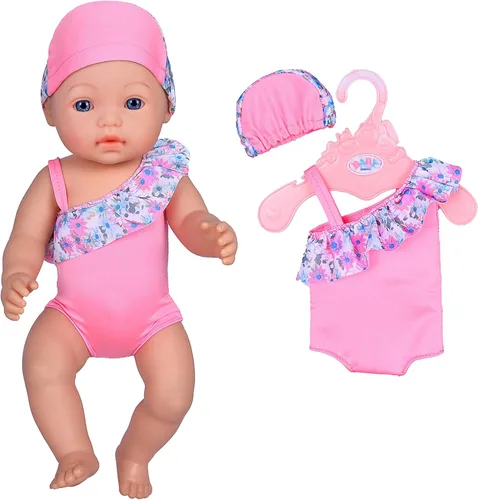 Miniatura 3 de ebuddy 6 juegos de ropa de muñeca para muñecas recién nacidas de 16.9 in, muñecas de bebé de 15 pulgadas, muñeca americana de 18 pulgadas 6