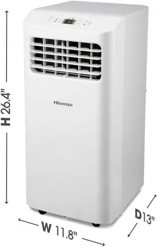Miniatura 6 de Hisense Aire acondicionado portátil de 5000 BTU DOE (115 voltios) blanco ventilado, control remoto, enfría 150 pies cuadrados, temporizador de 24