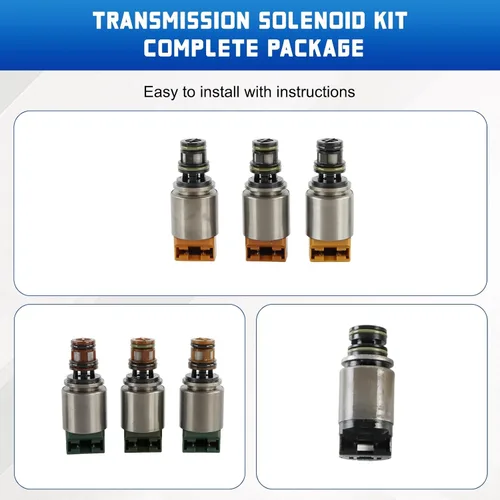 Miniatura 6 de Kessocco Kit de solenoide de cambio de transmisión 4F27E de 4 velocidades de repuesto para Ford Focus Fusion Mazda 3 5 6 Protege 1999