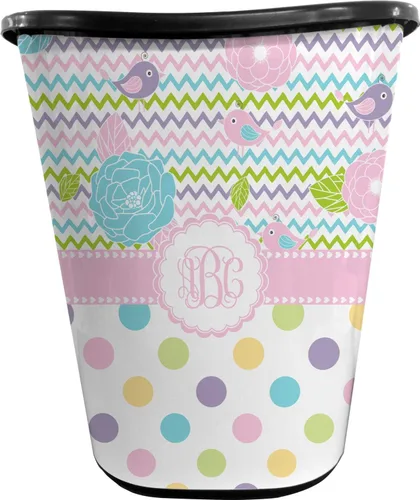 Miniatura 7 de Cesta de basura para niña femenina - de una cara (blanco) (personalizado)