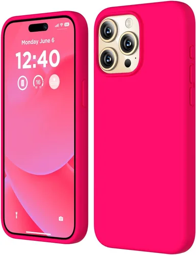 Miniatura 20 de Compatible con Funda para iPhone 15 Pro Max, Funda de Silicona Líquida, Cubierta Protectora Resistente a Golpes de Cuerpo Completo Funda Delgada