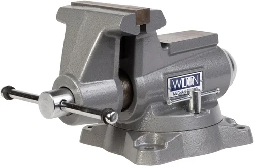 Morsa de banco Wilton Mechanics Pro, 5-1/2" de ancho de mandíbula, 5" de abertura de mandíbula, 3-5/8" de garganta (Modelo 855M)