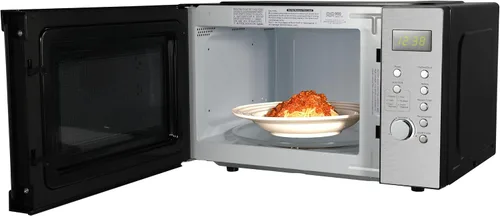 Miniatura 4 de Emerson MW9005SS Horno microondas compacto de encimera con control de botón, pantalla LED, 900W, 5 niveles de potencia, 6 menús automáticos, plato