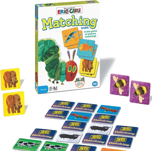Wonder Forge Juego de Memoria de Eric Carle para niñas y niños de 3 a 5 años - Un Divertido y Rápido Juego de Memoria de Animales