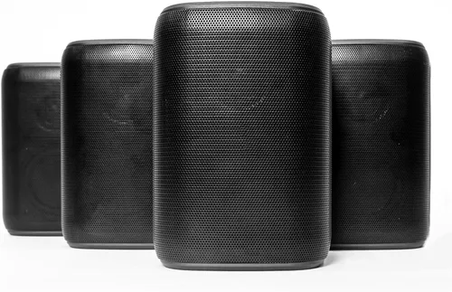 Rocksteady Stadium 2: Paquete de cuatro altavoces - Inmersivo, conectable y hasta 150 pies de alcance. Hasta 30 horas de duración de la batería.
