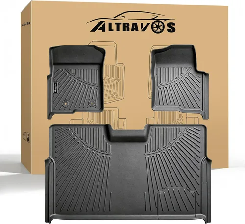Alfombrillas para Ford F-150 F150 SuperCrew/Crew Cab 2010-2014, forro de piso de ajuste personalizado todo clima de alta resistencia para accesorios