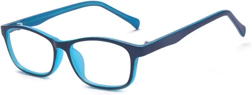 Miniatura 13 de Gafas de sol para niños, antiazules, rectangulares, antigolpes, con luz azul, UV400, antirreflejos, Negro