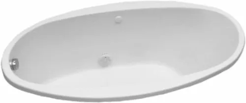 Miniatura 2 de PROFLO PFS5838 Lansford - Tina de remojo de acrílico con desagüe reversible y desbordamiento de 58 x 38 pulgadas, color blanco