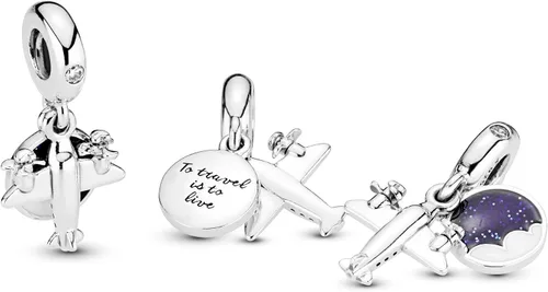 Miniatura 6 de PANDORA Plano de hélice, esmalte mixto y circonita cúbica transparente, Metal, Circonita Cúbica