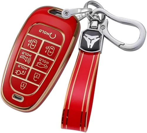 Miniatura 14 de ontto Soporte para llavero remoto inteligente de 8 botones compatible con Hyundai Sonata Sel IONIQ 5 Nexo Tucson Sonata 2020 Grandeur 2020 Sonata