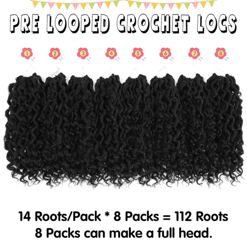 Miniatura 3 de Fulcrum Goddess Locs Cabello de Ganchillo de 10 Pulgadas, 8 Paquetes Nuevo Locs Sintéticos de Ganchillo para Mujeres Negras, Locs de Ganchillo