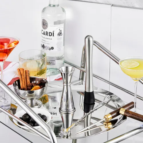Miniatura 8 de KITESSENSU Jigger para bartending, Jigger japonés de 2 onzas, 1 oz con medidas en el interior, taza medidora doble de acero inoxidable 304