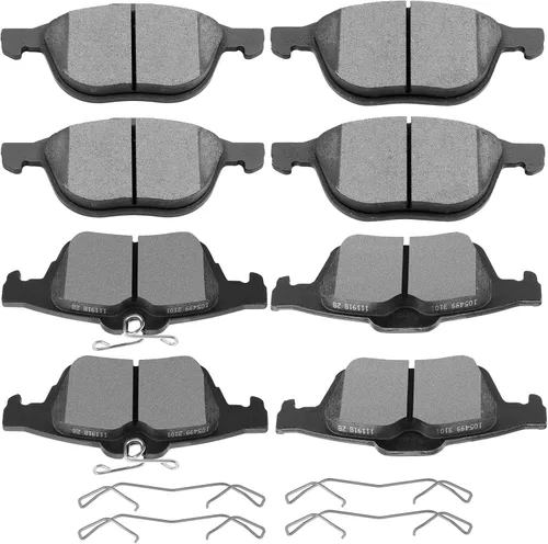 Miniatura 20 de SCITOO - Juego de pastillas de freno de cerámica, 8 pastillas de freno para BMW 740i 1995, 1997-2001, BMW 740i, 1995-2001 para BMW 740iL, 2000-2003