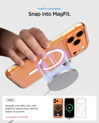 Miniatura 363 de Spigen Funda para iPhone 13 Mini, ultra híbrida MagFit [antiamarilleo] [compatible con Magsafe] - Transparente