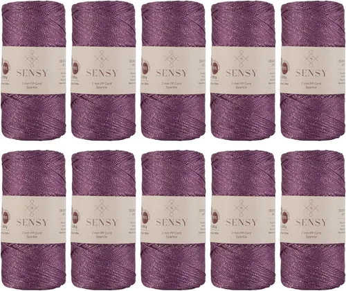 Miniatura 43 de Sensy Premium Cuerda de Poliéster de 2mm 251 Yardas Cuerda de Polipropileno 100% Cordón de Macramé 2mm Cordón para Bolsa de Ganchillo Cuerda