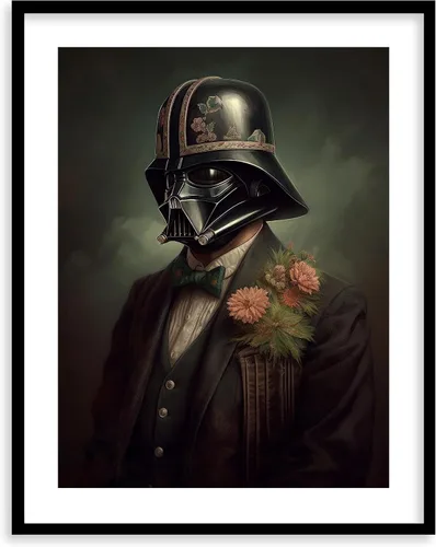 Miniatura 40 de Láminas de Arte de Retratos Victorianos de Star Wars - Impresión de Arte Fino Giclée Premium - Decoración de Pared Steampunk Estética, Póster Darth