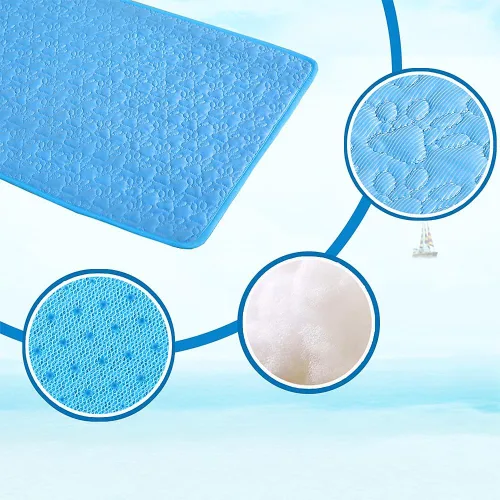 Miniatura 3 de YOGURTCK Tapete refrescante para perro, suave, lavable a máquina, cómodo de seda para perros y gatos, almohadilla de enfriamiento para cama