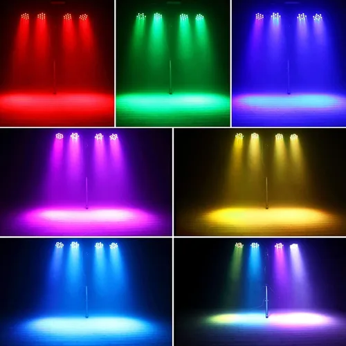 Miniatura 3 de HOLDLAMP Luces Par recargables de 36 W RGB alimentadas por batería, luces LED inalámbricas para DJ, activadas por sonido y control remoto para 1