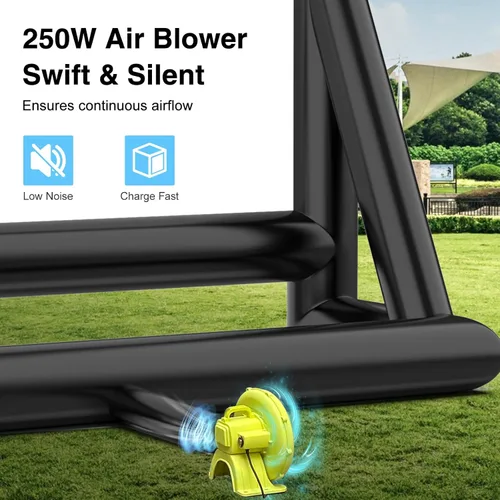 Miniatura 5 de Estgora Pantalla de proyector inflable de 19 pies para exterior, pantalla de cine inflable al aire libre, pantalla de película inflable con soplador