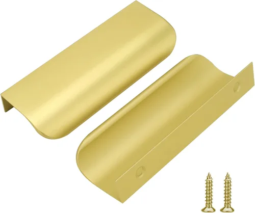 Miniatura 10 de Goldenwarm Paquete de 6 manijas de gabinete de cocina de 3 pulgadas, tiradores negros para armarios, tiradores de borde, accesorios de cocina negros