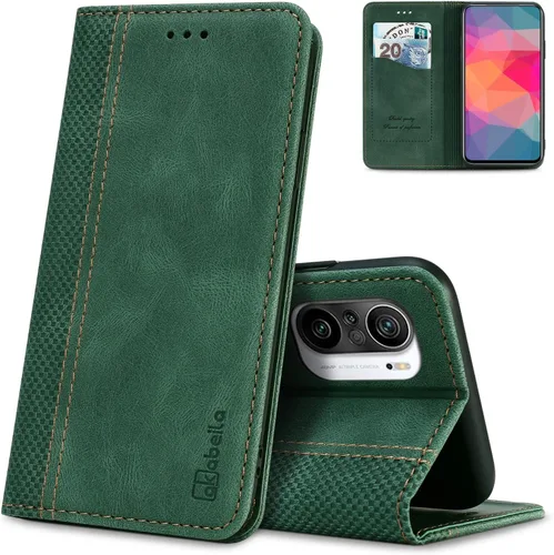 Miniatura 8 de AKABEILA Compatible con Xiaomi Redmi K40 Gaming Wallet Case, PU Leather Kickstand Card Slots Case para Xiaomi Poco F3 GT Cierre Magnético Cubierta