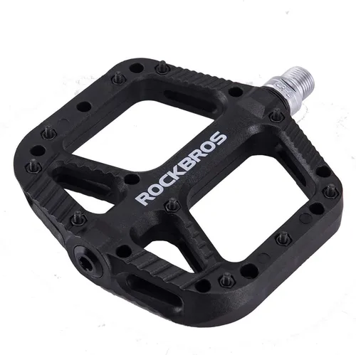 Miniatura 4 de ROCKBROS Pedales MTB Pedales de bicicleta de montaña Pedales de plataforma de bicicleta de fibra de nailon ligero para BMX MTB 9/16