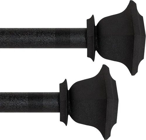 Miniatura 23 de Deco Window - Varilla ajustable para cortinas para ventanas de 18 a 44 pulgadas, poste de hierro de 1 pulgada extendible de alta resistencia