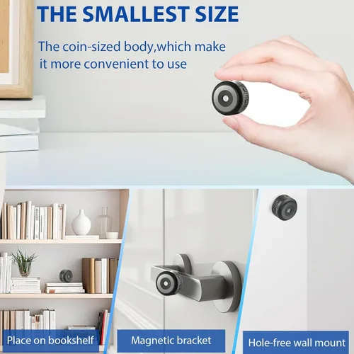 Miniatura 2 de Cámara inalámbrica mini de 1080P HD - Vida de batería extendida, cámara de seguridad para el hogar con detección de ojo humano AI