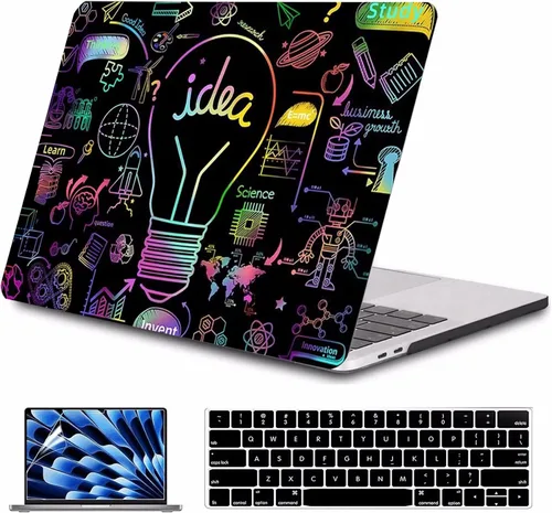 Miniatura 12 de Funda para MacBook Air de 15 pulgadas A3241 A3114 A2941 (versión 2023 2024 2025) – Carcasa rígida protectora a presión para MacBook Air de 15.3