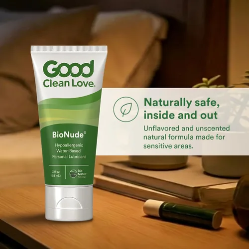 Miniatura 4 de Good Clean Love BioNude - Lubricante personal ultra sensible, hipoalergénico, sin perfume y sin sabor, lubricante a base de agua, seguro
