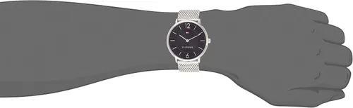 Miniatura 4 de Tommy Hilfiger 1710355 Sofisticado reloj deportivo analógico de cuarzo plateado para hombre Tono Movimiento de cuarzo