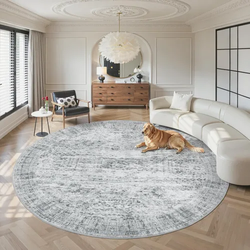 Miniatura 215 de Alfombra de pasillo Soalmost 2'6" x 10' lavable, alfombra antideslizante para cocina, baño, lavandería, alfombras vintage ultra delgadas para Beige