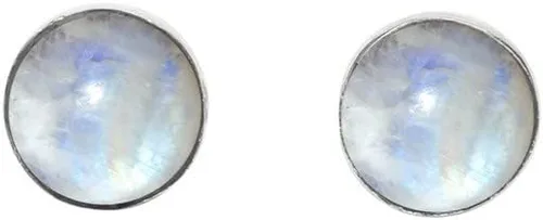 Miniatura 11 de Gemstone Stud Post Earrings, 925 Sterling Silver Gemstone Earring 6 MM Round Girl Women Gift