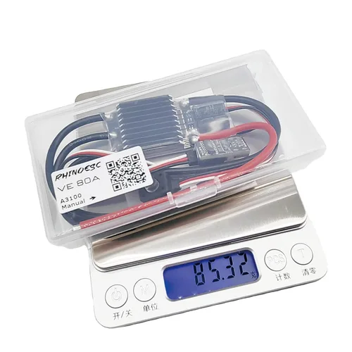 Miniatura 6 de AM32 VE80A Crawler ESC 2-8S BEC 5.2-8.2V ESC sin escobillas para 1/8 1/10 Escala Crawler Car Axial SCX10 Traxxas TRX-4 TRX-6 (VE80A)