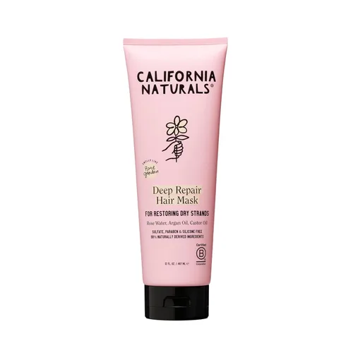 California Naturals Mascarilla reparadora profunda, sin parabenos ni sulfatos, acondicionador profundo para cabello seco y dañado, vegano,