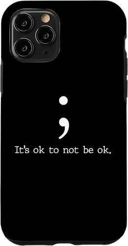Miniatura 28 de Mental Health Awareness Shirts Semicolon Quote Gift Case for iPhone 17