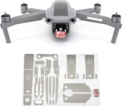 Miniatura 12 de Wrapgrade Skin compatible con DJI Mavic Air 2 Color de acento B (blanco racing)